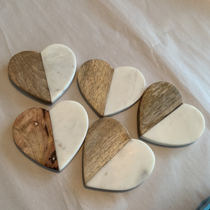 Juego de posavasos de mármol Posavasos de regalos de boda personalizados únicos Gran oferta Posavasos decorativo de inauguración de la casa de Navidad - Product Image 2