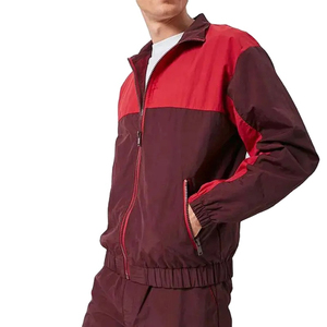 Survêtement de haute qualité nouvelle veste souple unie ensembles fermeture éclair séchage rapide blanc coupe-vent survêtements hommes 2026 - Product Image 2