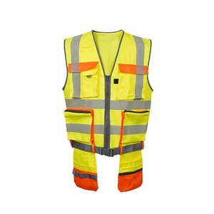 ผู้ผลิตเสื้อผ้าเพื่อความปลอดภัยแบบ OEM เสื้อกั๊กสะท้อนแสงสำหรับทำงาน เสื้อผ้าทำงานหลายช่องใส่ของ เสื้อกั๊กทำงานเพื่อความปลอดภัยหลากสี เสื้อกั๊กทำงานก่อสร้าง - Product Image 2