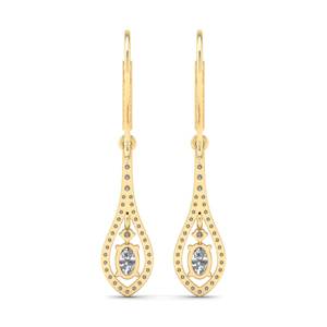 REYES Wholesale Hot Selling GRA Certified 925 Sterling Silver Dangle Drop Earrings High Quality Luxurious Exclusive Fine Jewelry - Product Image 4