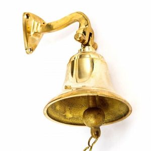 Timbre de puerta de latón hecho a mano con tallas clásicas perfecto para espacios espirituales, eventos sagrados y reuniones religiosas - Product Image 5