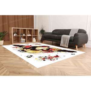 Tapis de peinture Iron Man, tapis de salle de bain, tapis personnalisé, tapis de décoration intérieure, tapis Marvel, tapis en velours de luxe - Product Image 5
