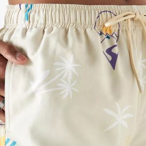 Short de bain imprimé pour homme, style urbain, avec fermeture à cordon, doublure en maille, tissu anti-UV écologique à séchage rapide - Product Image 3