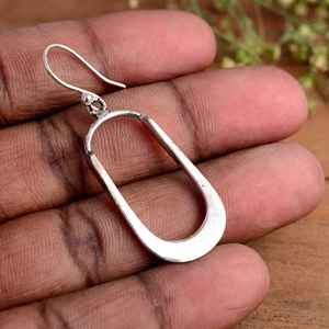 Pendientes de Aro de Plata de Ley Hechos a Mano de Lujo |   Regalo para Bodas y Fiestas - Product Image 5