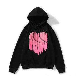 Streetwear Puff Printed Zipper for Hoodie 100% Cotton Winter Letter Custom <b>Design</b> Breathable Windproof Fashionable - Product Image 3