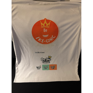 T-shirt pour femme Eye of an Icon, jersey écologique, col à nœud, design de personnage de dessin animé mignon, coupe ajustée, tailles 2XL, 3XL, XL disponibles - Product Image 4