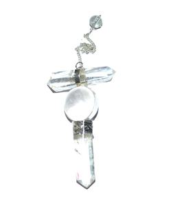 Péndulo de cuarzo de cristal con cadena - Product Image 1