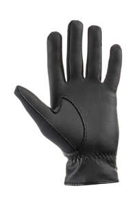 QHP Guantes de montar de invierno para niños Cuero Algodón PU y poliéster Empuñaduras para deportes de equitación - Product Image 2