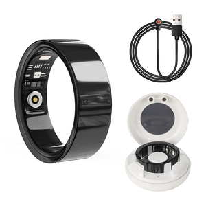Anillo Inteligente Aosenwell V4, Rastreador de Salud de Acero Inoxidable con NFC, Frecuencia Cardíaca y Oxígeno en Sangre, Resistente al Agua 5ATM, Estuche de Carga - Product Image 4