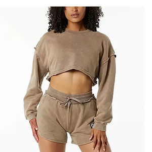 Sweat-shirt d'hiver pour femmes de bonne qualité fabriqué en usine avec une nouvelle mode et un logo avant à prix compétitif - Product Image 6