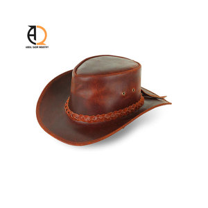 Sombreros de Cuero Vacuno Genuino de Diseño Más Reciente y Más Vendidos, Color Personalizado, Nuevo Sombrero de Vaquero de Cuero de Moda - Product Image 3