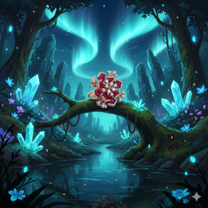 Anillo de Plata 925 con Diamante Moissanita y Piedra Color Granate - Product Image 2