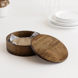 Plat à gratin en bois fait main - Non toxique, écologique, durable, léger, réglable, peint à la main, 8 pouces x 8 pouces x 3 pouces (LxLxH) - Product Image 4