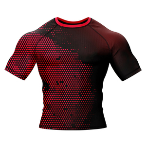 T-shirt de compression Rashguard pour hommes de haute qualité sur mesure BJJ MMA vêtements de sport respirants - Product Image 6
