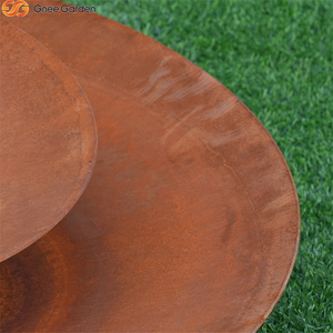 Fuente de Acero Corten Oxidado de Nuevo Diseño, Elemento Decorativo de Agua Popular para Jardines y Patios Exteriores - Product Image 5