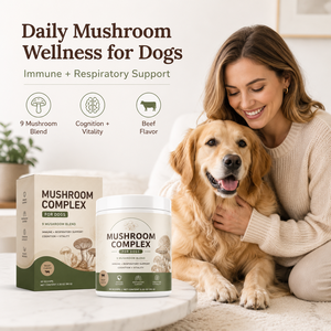 Complejo de Hongos Orgánicos de Marca Privada para Perros, Fórmula <span class=keywords><strong>Veterinaria</strong></span>, Defensa Respiratoria y Cognitiva para Mascotas, Polvo a Granel 3.2oz - Product Image 2