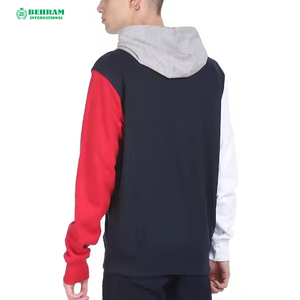 Sweat à capuche unisexe OEM de haute qualité avec fermeture éclair, en molleton épais uni, en coton French Terry, respirant, séchage rapide, personnalisable avec logo - Product Image 4