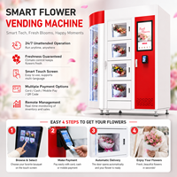 Certification CE, prix de gros, distributeur automatique de fleurs en bouquet intelligent personnalisé, commercial, 24h/24, extérieur, automatique