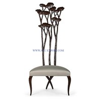 Attrayant Designer Métal Laiton Or Poli Décor À La Maison Chaises Avec Siège En Cuir Blanc Fantaisie Top Vente Meubles Chaises