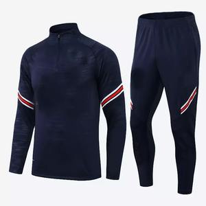 High Thailand Quality Customized Soccer <b>Tracksuit</b> 100% Cotton Comfortable and Plus Size for Men for Winter Football Training - Product Image 1