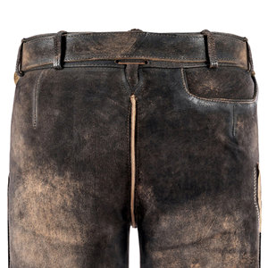 Mejor diseño de cuero genuino Hombres Pantalones cortos bávaros de moda OEM Fabricante Nueva tendencia High Street Style para adultos - Product Image 4