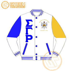 Personalizado Sigma Gamma Rho satén bordado Varsity chaqueta hermandad de Mujeres de alta calidad transpirable impermeable a prueba de viento chaquetas de las mujeres - Product Image 1