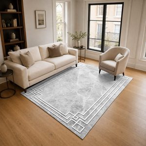 Tapis RUGS DEPOT LXDP-0783, vente en gros, crème ivoire, tapis traditionnel oriental imprimé numériquement, lavable en machine, chenille, antidérapant - Product Image 2