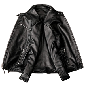 Nouveau blouson aviateur en cuir vieilli de haute qualité 2025 vente en gros dernière conception pour hommes motard 100% cuir pur disponible - Product Image 5