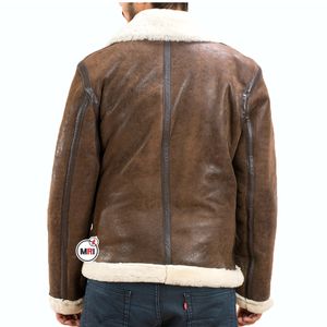 Chaquetas de cuero negro informales personalizadas para hombre nueva llegada elegante cuero genuino a prueba de viento para invierno montar motociclista - Product Image 2