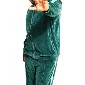 Survêtement en velours pour homme de style tendance de qualité supérieure prix bon marché meilleure fabrication disponible en gros meilleur survêtement en velours - Product Image 3