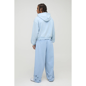 Pantalones de chándal de invierno de gran tamaño para hombre con logotipo personalizado, pantalones informales cálidos de alta calidad - Product Image 2