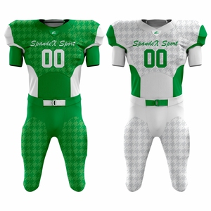 Uniformes de football américain réversibles personnalisables respirant manches courtes maillot grande taille imprimé caractéristiques pour les sports d'été - Product Image 1