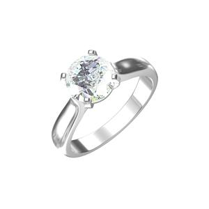 Solitaire 1-2 Ct Lab Diamond Bague de fiançailles 4 griffes GIA IGI Certifié Ethique Bijoux élégants 10K 14K 18K Options d'or - Product Image 1