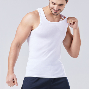 Último diseño de gran tamaño camiseta sin mangas para los hombres de alta calidad transpirable bajo precio hombres camiseta sin mangas - Product Image 4