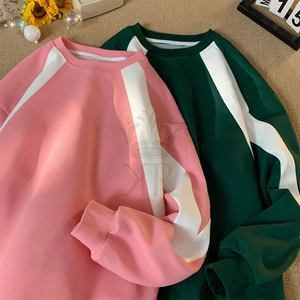 Sweat-shirts pour hommes à coupe classique, logo personnalisé imprimé et brodé, style décontracté, sweat-shirts unis, tissu jersey épais, vêtement long lavé - Product Image 3