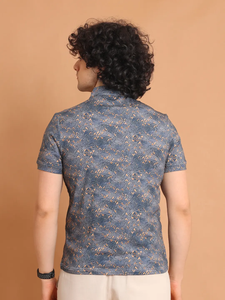 Bluetoner เสื้อยืดแขนสั้นระดับพรีเมี่ยมใส่สบาย, เสื้อผ้าลำลองผ้าฝ้าย100% พิมพ์ลายดิจิตอลทันสมัย - Product Image 6