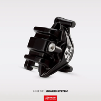 Kaliper Rem Piston Tunggal RCB E45 32mm Segel Debu Satu Arah Paduan Aluminium Tempa Untuk Rem Belakang Honda CT125 Hitam