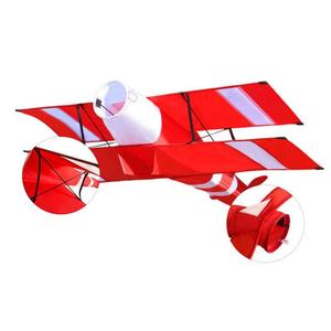 Bdt Drachen Einleiner Kite Doppeldecker Drones para Exteriores 130x85cm con 15m Schweif 30m Línea Incluida - Product Image 1