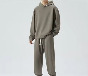 Conjunto Deportivo Informal Transpirable Unisex para Invierno 2025, Dos Piezas, Felpa, Cintura Elástica, para Correr y Entrenar - Product Image 5