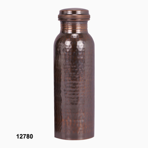 Bouteille d'eau en cuivre, martelée avec poignée, 1 pièce - Product Image 3