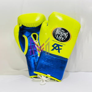 Guantes de Boxeo de Piel de Vacuno de Primera Calidad, Fabricación de Fábrica, Tendencia Superior, Sin Boxeo No Hay Vida, Ideales para Entrenamiento de Sparring en el Gimnasio - Product Image 5