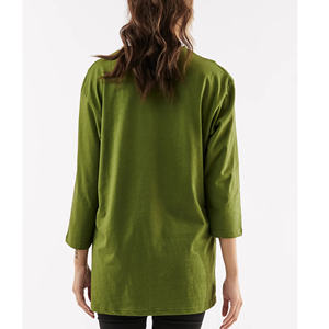 Marque femmes poids lourd t-shirts décontracté surdimensionné t-shirt femme respirant 100% coton dames chemises hauts T-Shirts pour les filles - Product Image 2