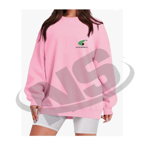 Sweat-shirt pour femme avec logo entièrement personnalisé, faible MOQ, sweat-shirt de streetwear doux et léger de qualité supérieure pour un usage décontracté et en plein air - Product Image 3