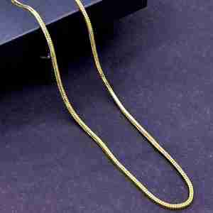 Wholesale 14K 18K 24K Micro <b>Gold</b> Plated Snake Or <b>Herringbone</b> <b>Chain</b> Necklace, Fashion <b>Chains</b> Necklaces, Modern <b>Gold</b> <b>Chain</b> Design. - Product Image 2