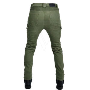 Pantalones de Motociclista D-Ride Moto Verde Sólido para Hombre con Protección de Rodilla Extraíble, Múltiples Cremalleras, Transpirables y de Secado Rápido - Product Image 6
