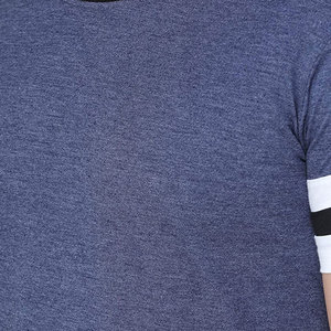 Bırak omuz Hip hop boy rahat erkekler t-shirt streetwear boş beyaz özel logo puf baskı t shirt genç erkekler için