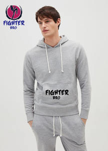 Haute qualité hommes coton blanc fermeture éclair à capuche soleil fondu lavé rue porter acide lavage à capuche - Product Image 4