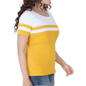 Camisetas cómodas de alta calidad hechas de poliéster y algodón de secado rápido para mujer - Product Image 3