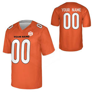 Camiseta de Fútbol Americano Personalizable 100% Poliéster, Color y Talla a Medida, Manga Corta de Verano, Secado Rápido, con Nombre de Equipo Personalizado - Product Image 1