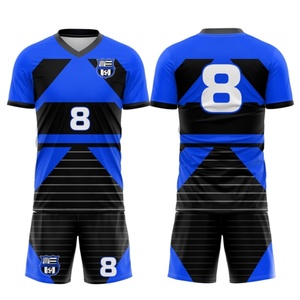 เสื้อฟุตบอลสำหรับผู้ชายเสื้อฟุตบอลแบบสั่งทำชุดฟุตบอลแบบระเหิด100% ผ้าโพลีเอสเตอร์ - Product Image 6